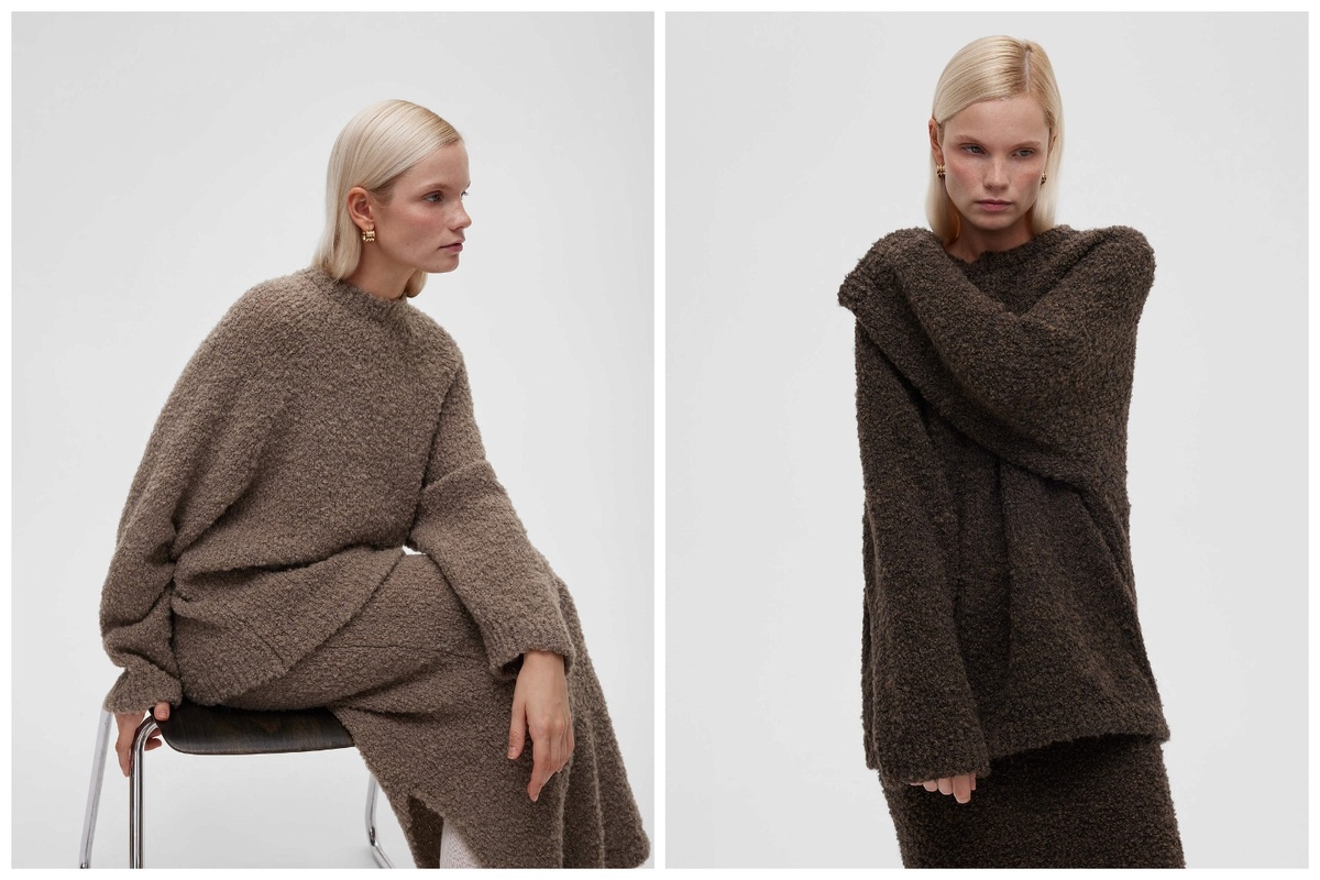 Удлиненный джемпер. Состав: 22% альпака / 41% шерсть/ 26% акрил/ 10% нейлон/ 1% спандекс