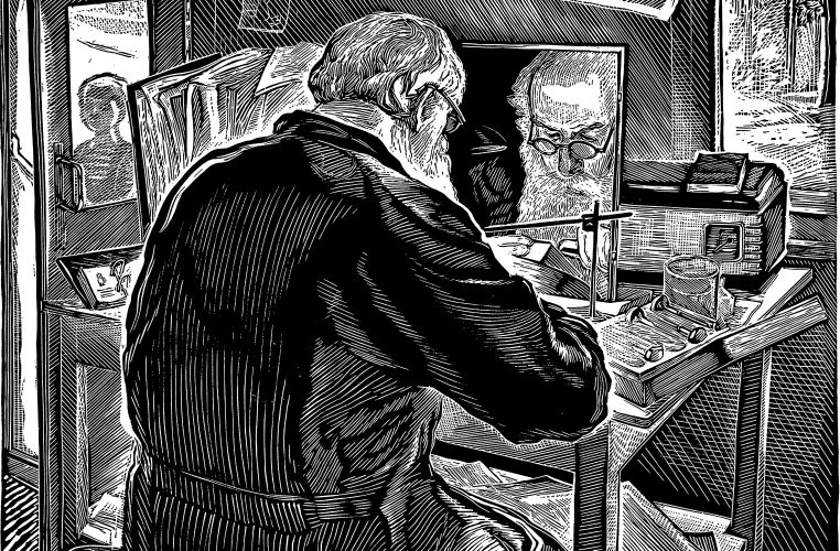 Владимир Андреевич Фаворский. Автопортрет
