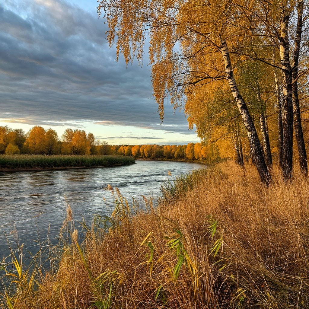 Осенняя река в Ивановке