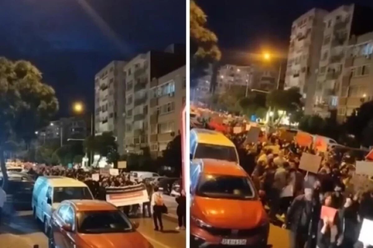    Жительница Новосибирска сняла видео с массового протеста в Турции