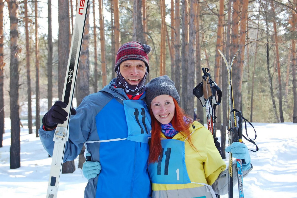 На фото из семейного архива Владимир Синицин с женой Олесей