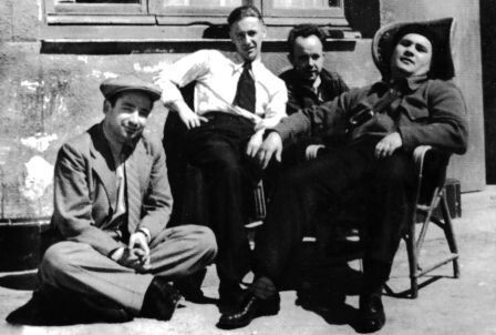 Григулевич, кинодокументалист Роман Кармен, разведчики Василевский и Сыроежкин. Испания, 1937 год 