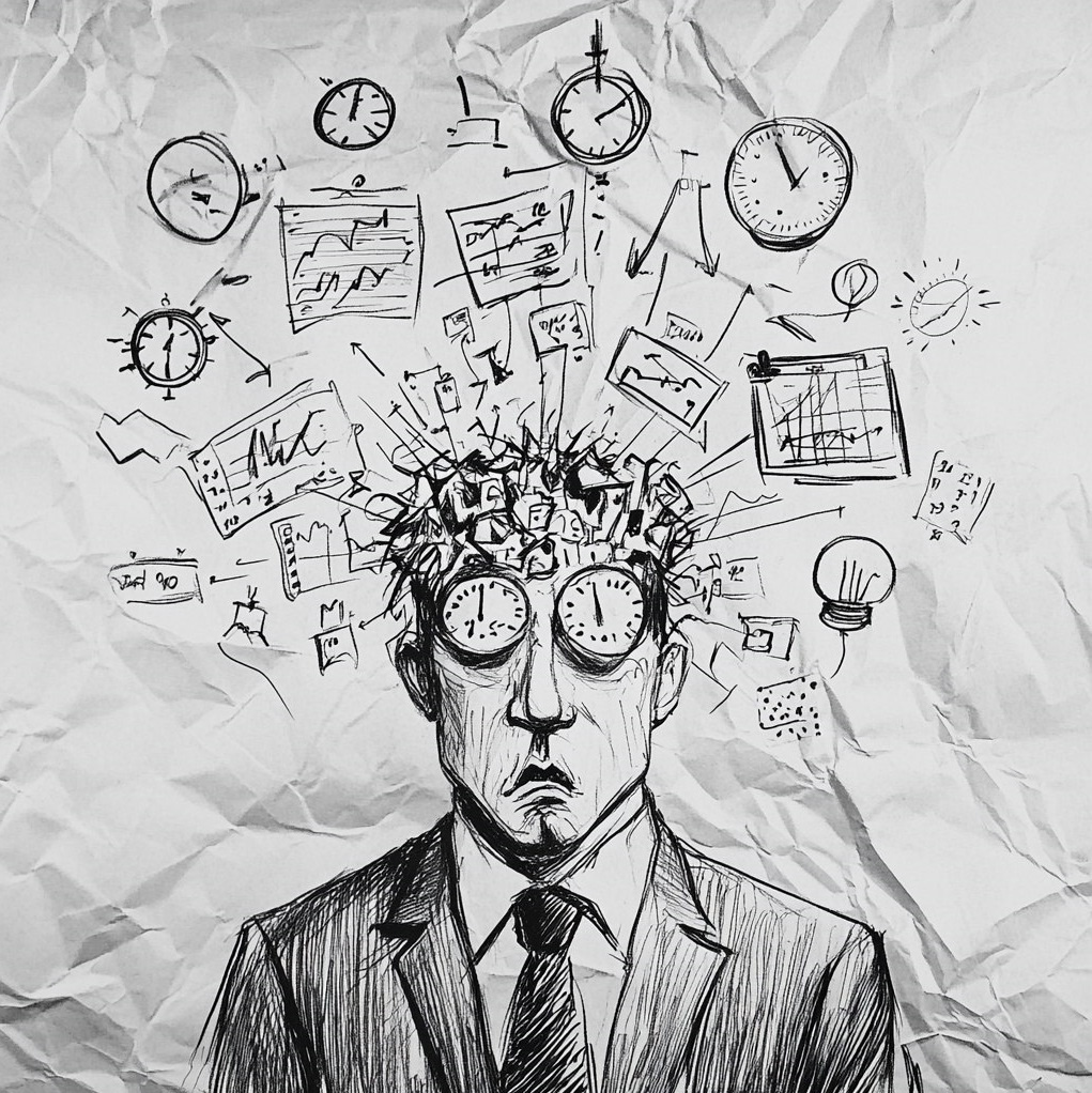 Как перестать тревожиться и накручивать себя. Изображение сгенерировано нейросетью.