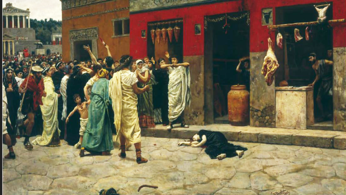 Камилло Миола. "Смерть Виргинии", 1882