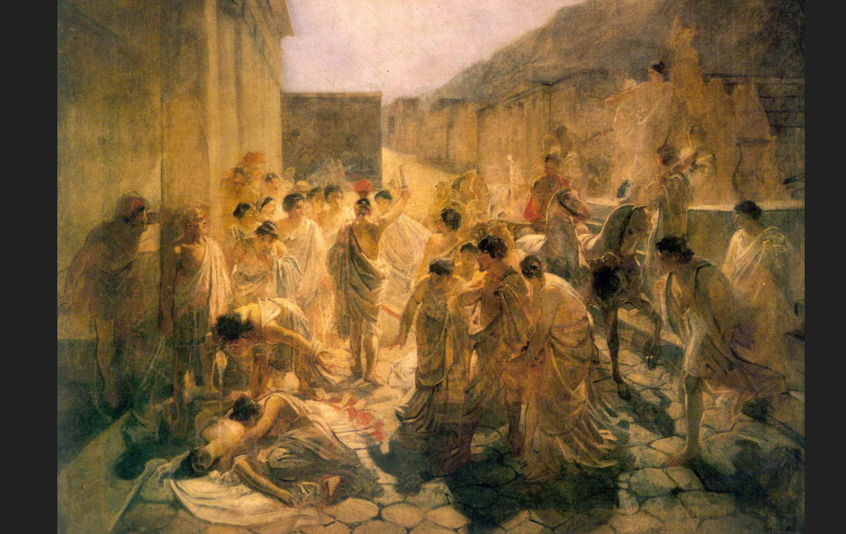 Николай Ге. «Смерть Виргинии», 1857.