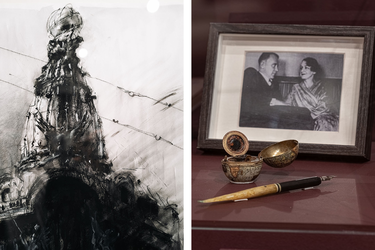    Экспонаты выставки «Другие города Михаила Булгакова»