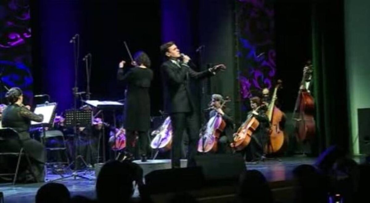    На Курской сцене выступил певец Дмитрий Риберо-Феррейра