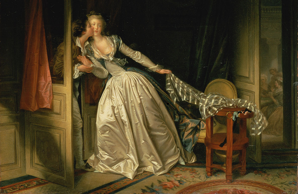 Жан-Оноре Фрагонар. Поцелуй украдкой. Около 1780-х. Источник изображения: https://ru.wikipedia.org/wiki/Поцелуй_украдкой