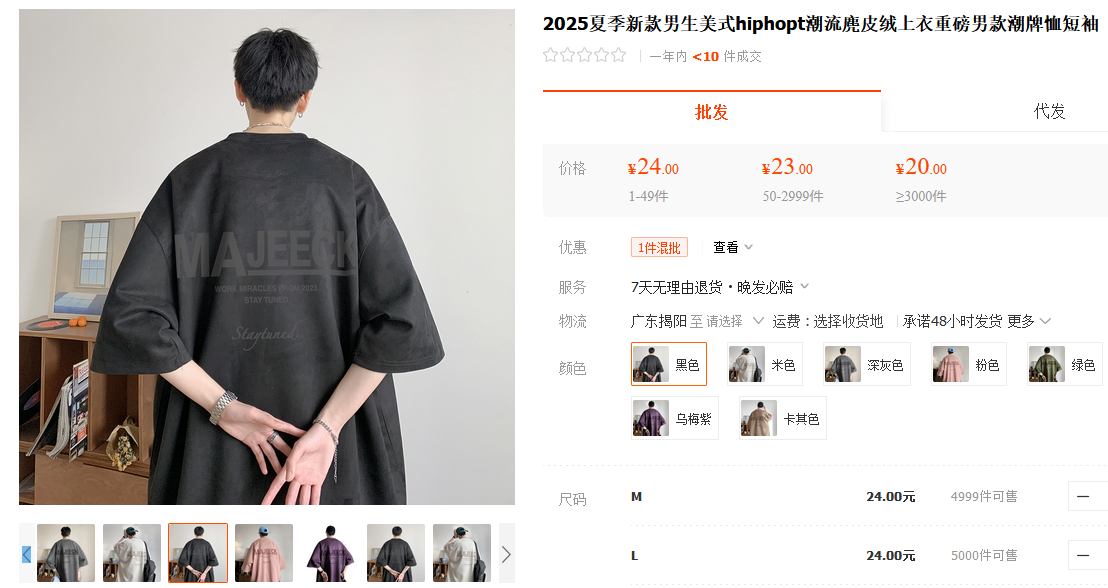 Овер-сайз футболка. Цена при выкупе - около 300 рублей.