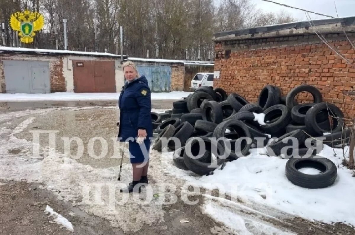    Свалку обнаружили на территории автогаражного кооператива в Туле