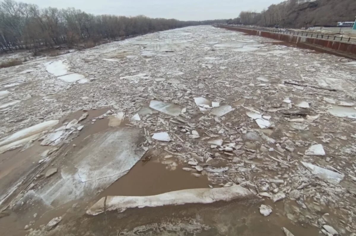    На коротком паводке.