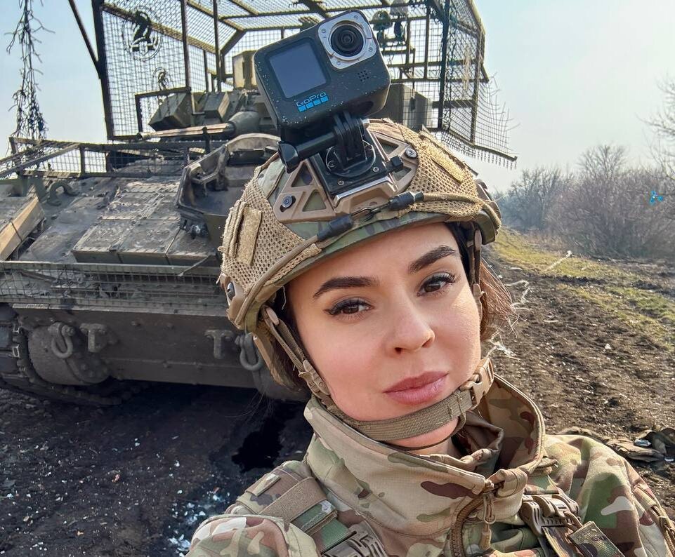 Военкор Первого канала Анна Прокофьева. Фото: Telegram-канал «Журналистка | Z |»
