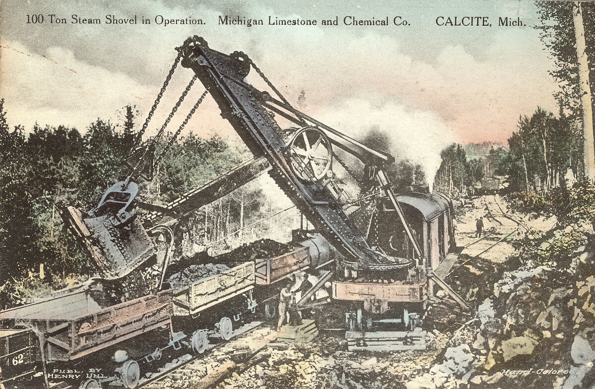 Паровой экскаватор