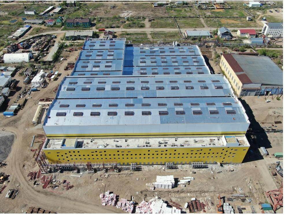 Блок корпусных производств Жатайской судоверфи / Фото: Министерство транспорта и дорожного хозяйства Республики Саха (Якутия)  📷
