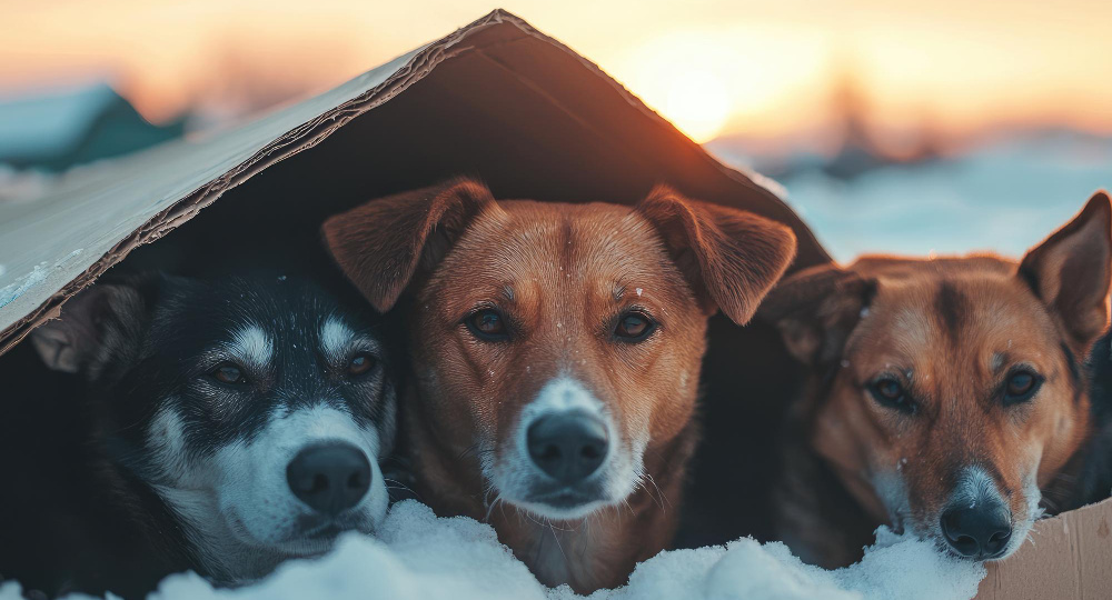 Как помочь бездомным животным в холодное время года