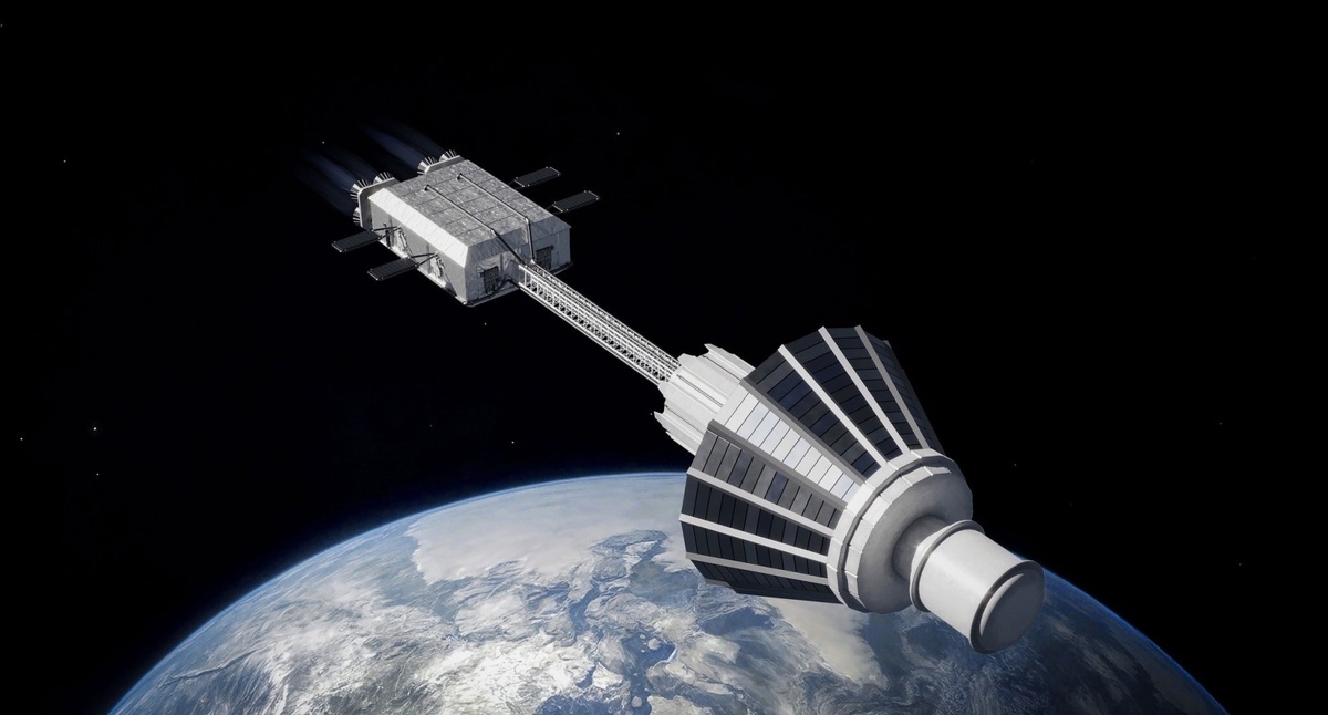    , , Рендеринг Arachne от Exploration Labs, космического корабля, предназначенного для захвата крупного мусора. Автономный робот захвата и сбора данных ExLabs и исследовательский аппарат для космических исследований объединены в Arachne,