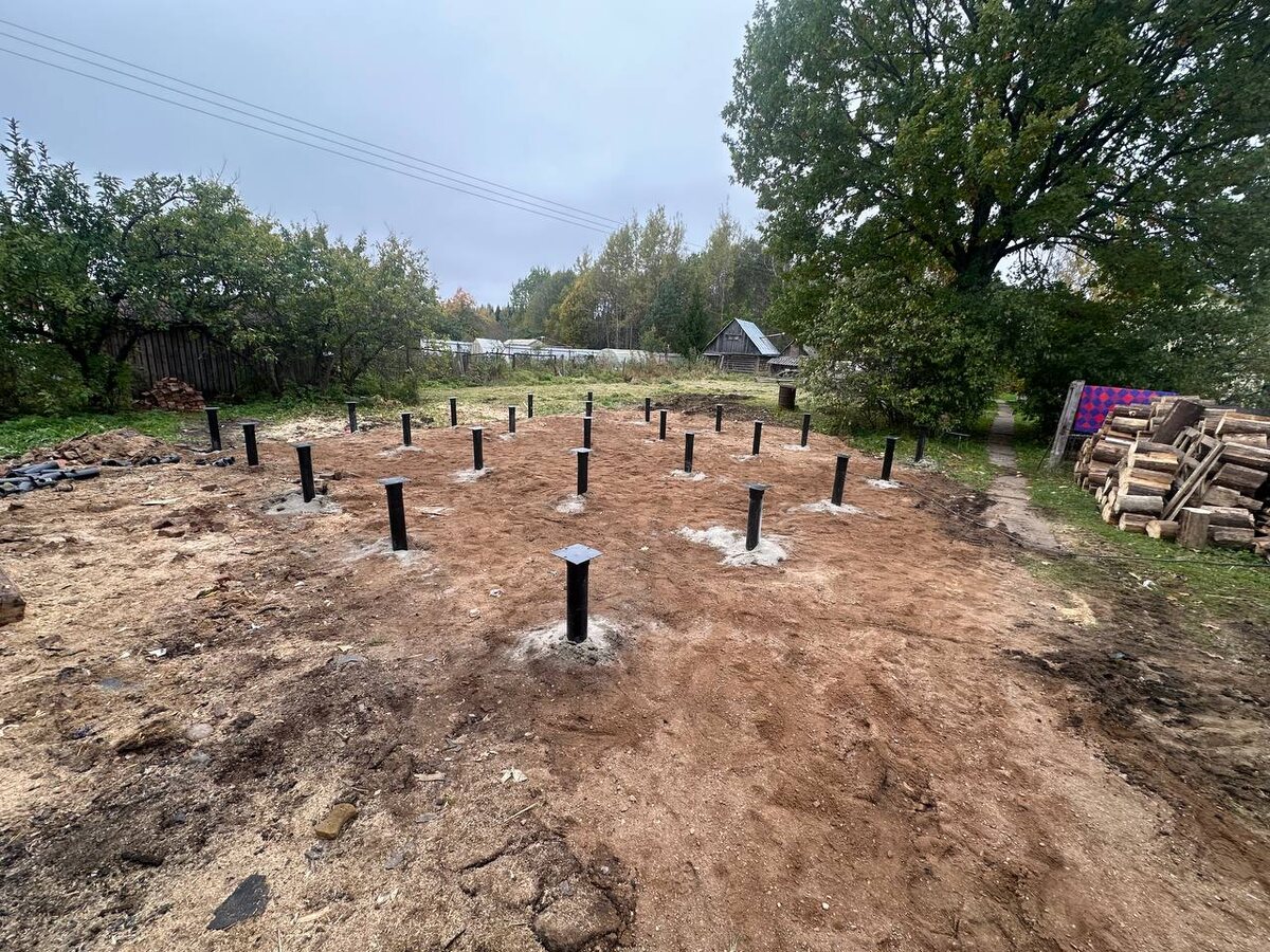 Готовый фундамент