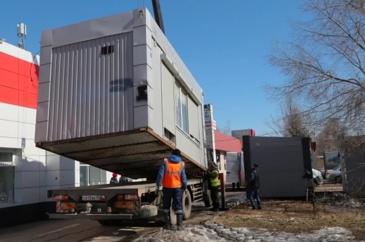    С начала года в Омске демонтировали 52 киоска, установленных незаконно