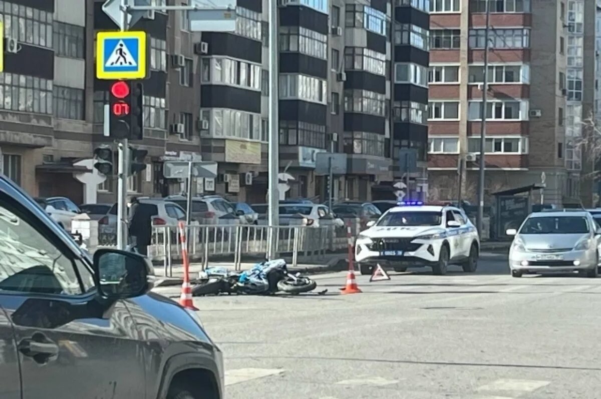    Произошло первое в 2025 году ДТП в Тюмени с участием мотоциклиста