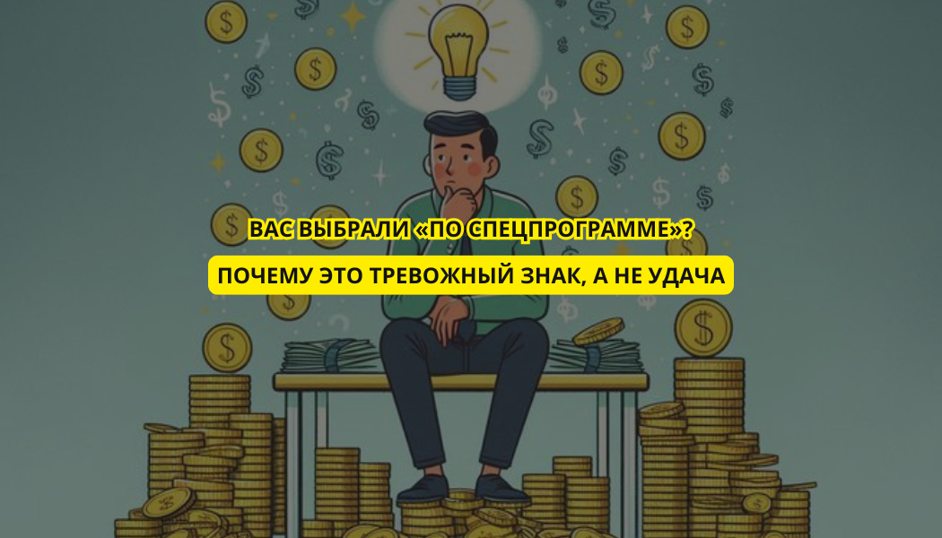 Вас выбрали «по спецпрограмме»? Почему это тревожный знак, а не удача