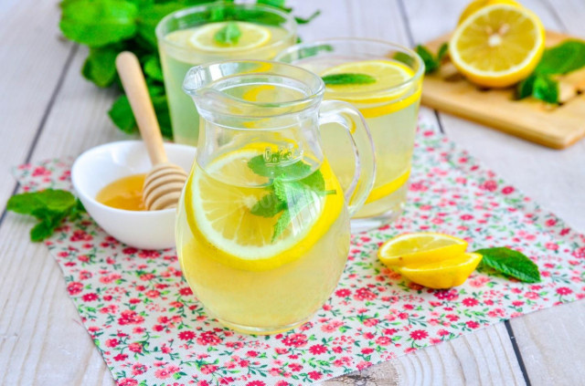Лимонно-медовая вода
