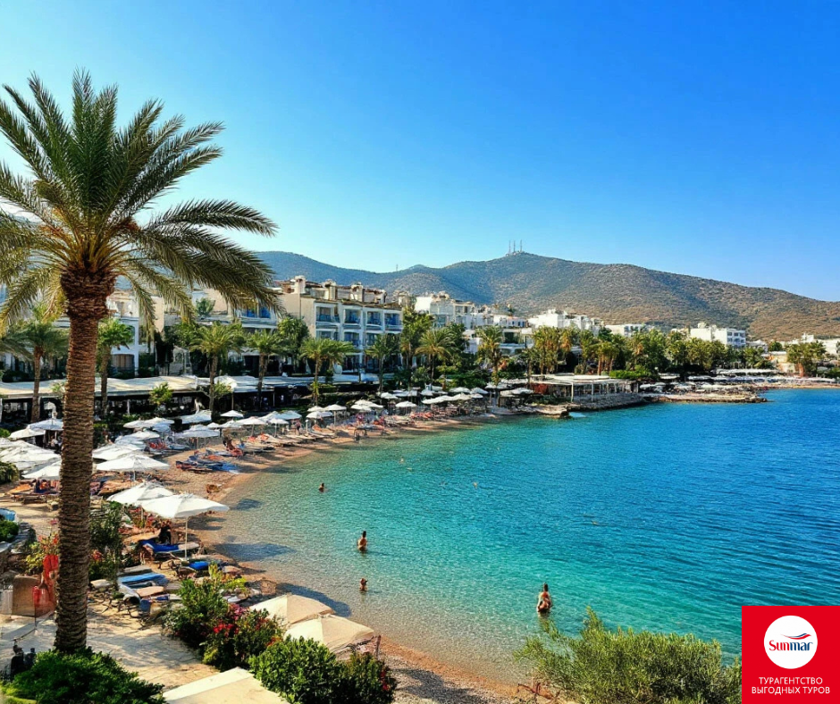 🇹🇷 Эгейское побережье Турции. Картинка создана при помощи ИИ.