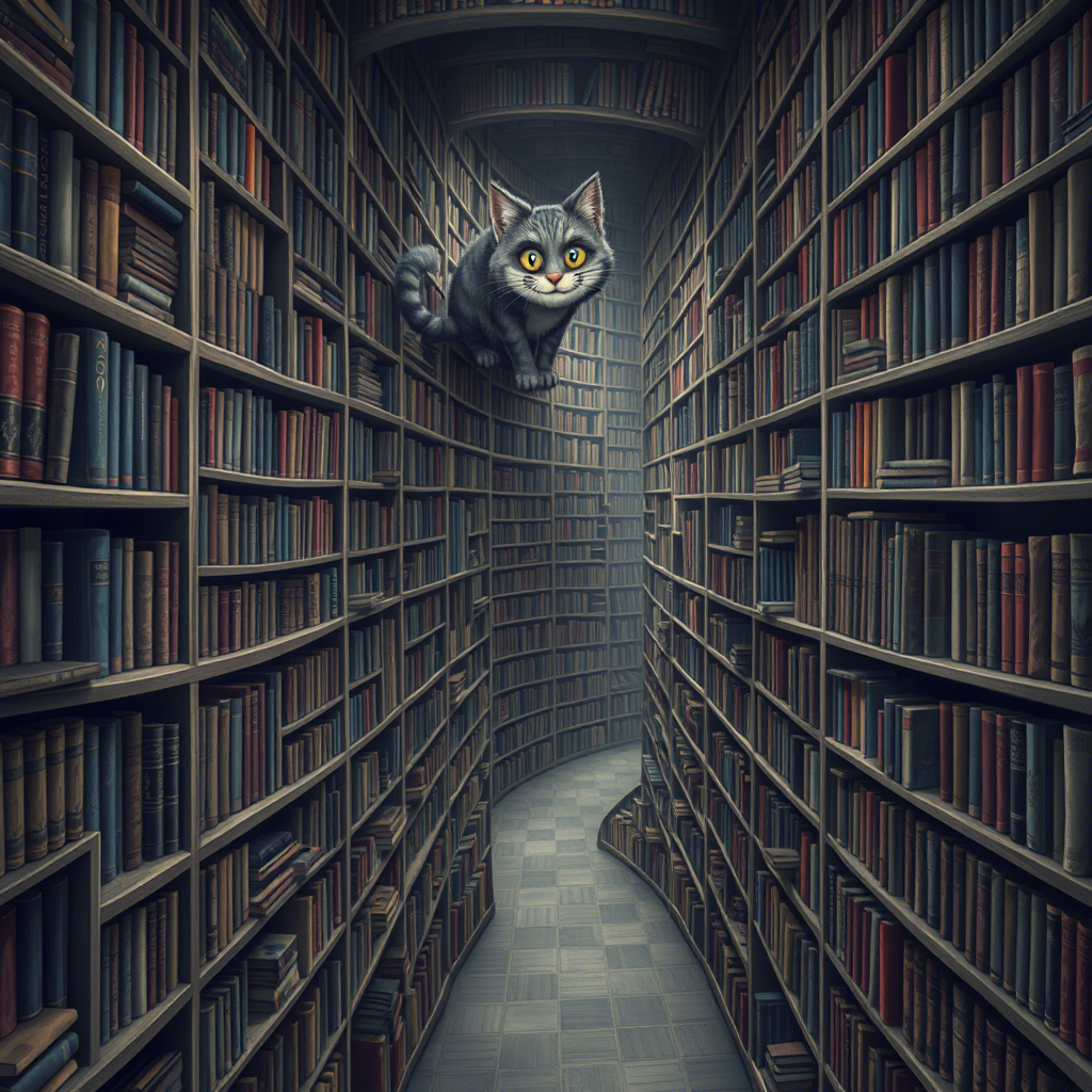 Бесконечная библиотека. Баловство автора с нейросетями.