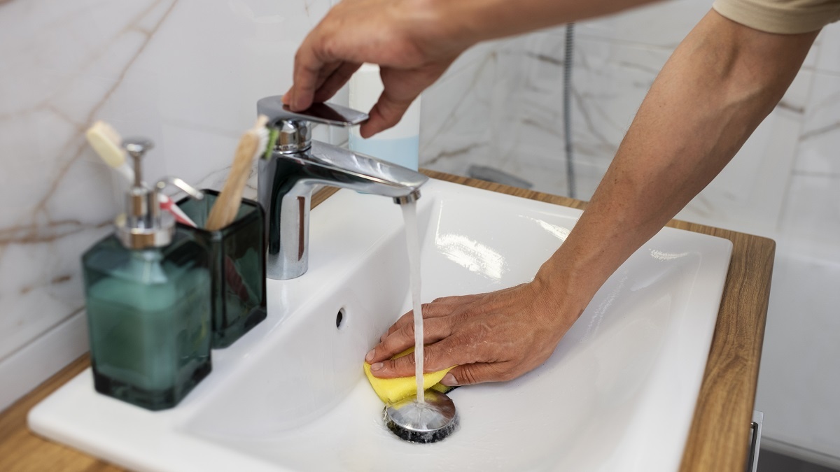    Раковина является один из самых грязных мест в доме. Фото: Freepik