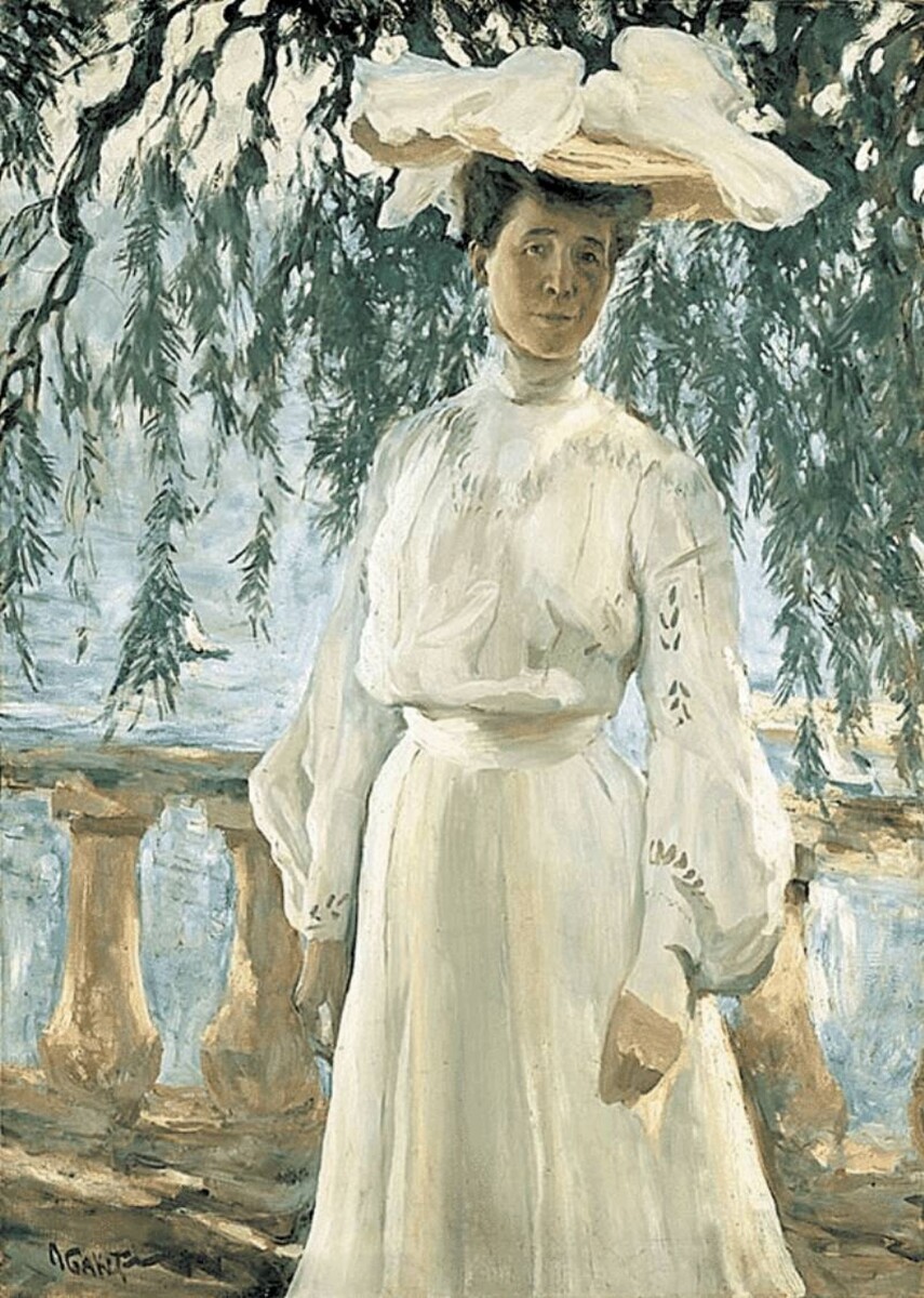 Лев Бакст. Портрет Любови Павловны Гриценко-Бакст, 1903 г.