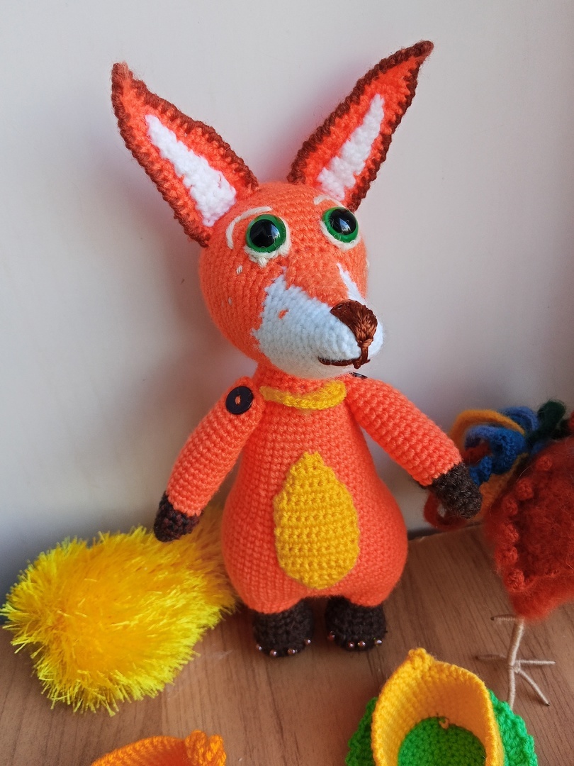 лиса амигуруми авторская