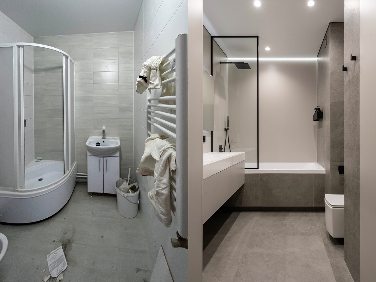 Отделка застройщика и финальный результат.