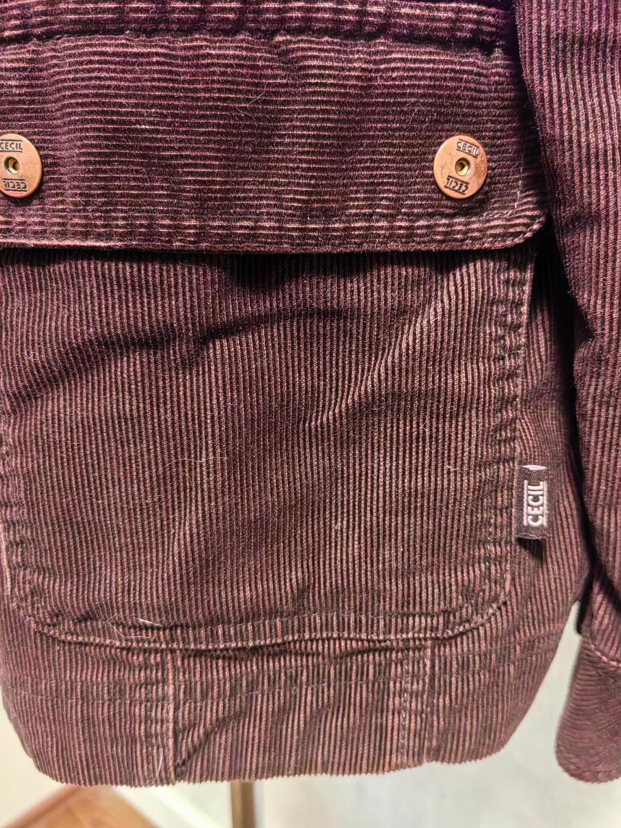 Внизу карманы разные: слева с клапаном на кнопках