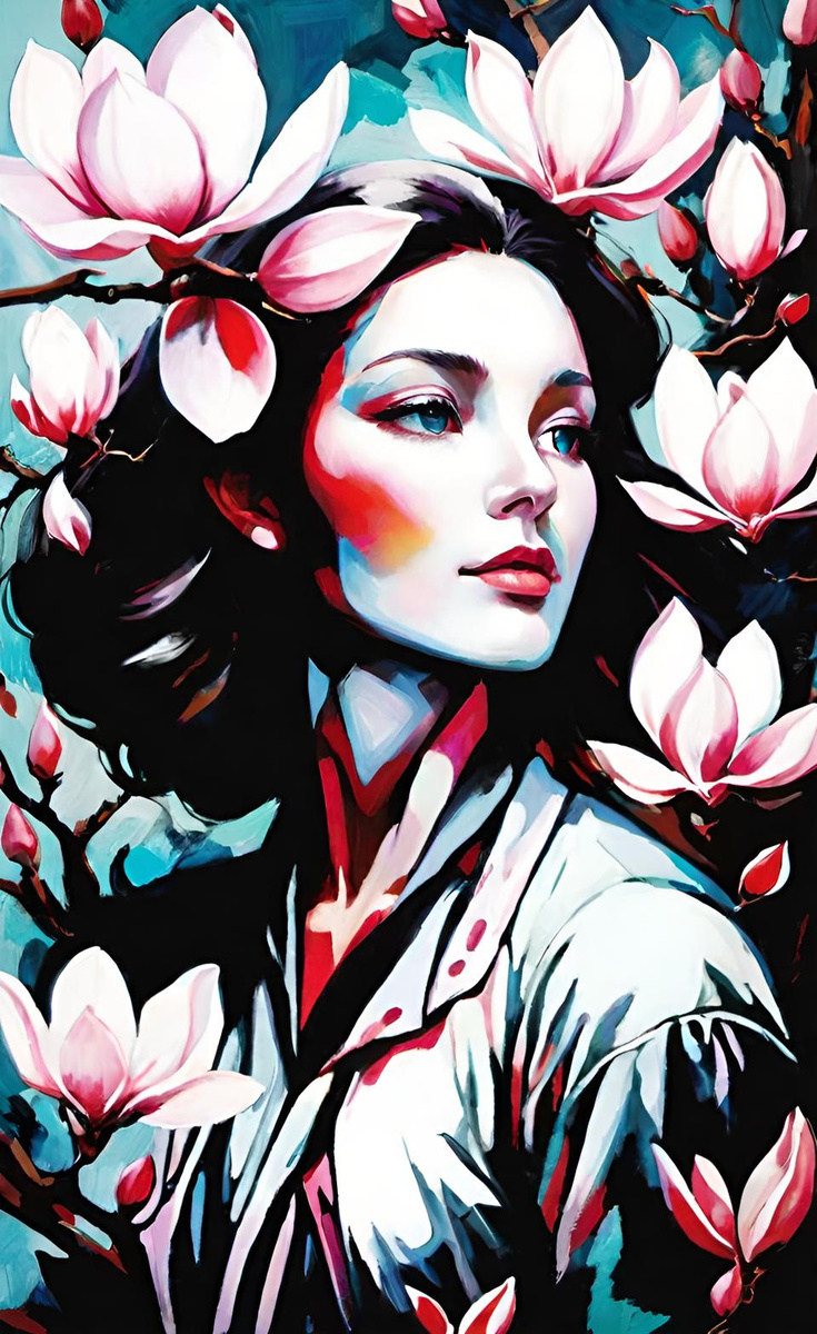 Цветы - утешение. Иллюстрация создана с помощью нейросети DreamAI и программы Photoshop.