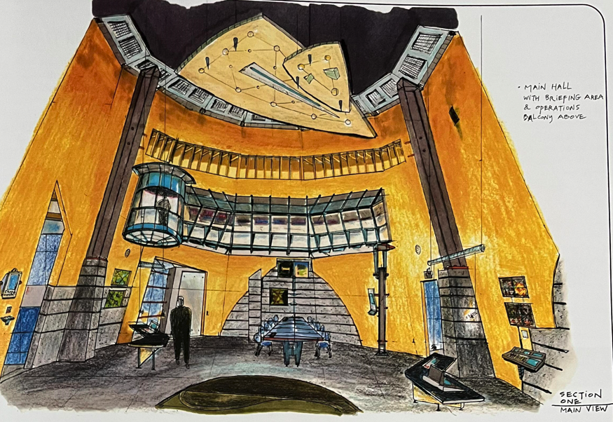 Наброски Вышки и Брифинговой