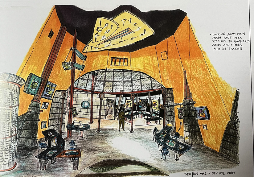 Один из первых набросков Главного уровня