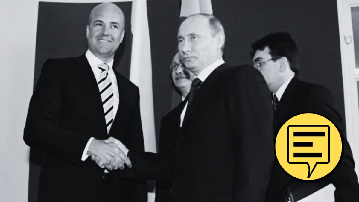 Фредрик Рейнфельдт и Владимир Путин в Стокгольме. Фото: Кремль