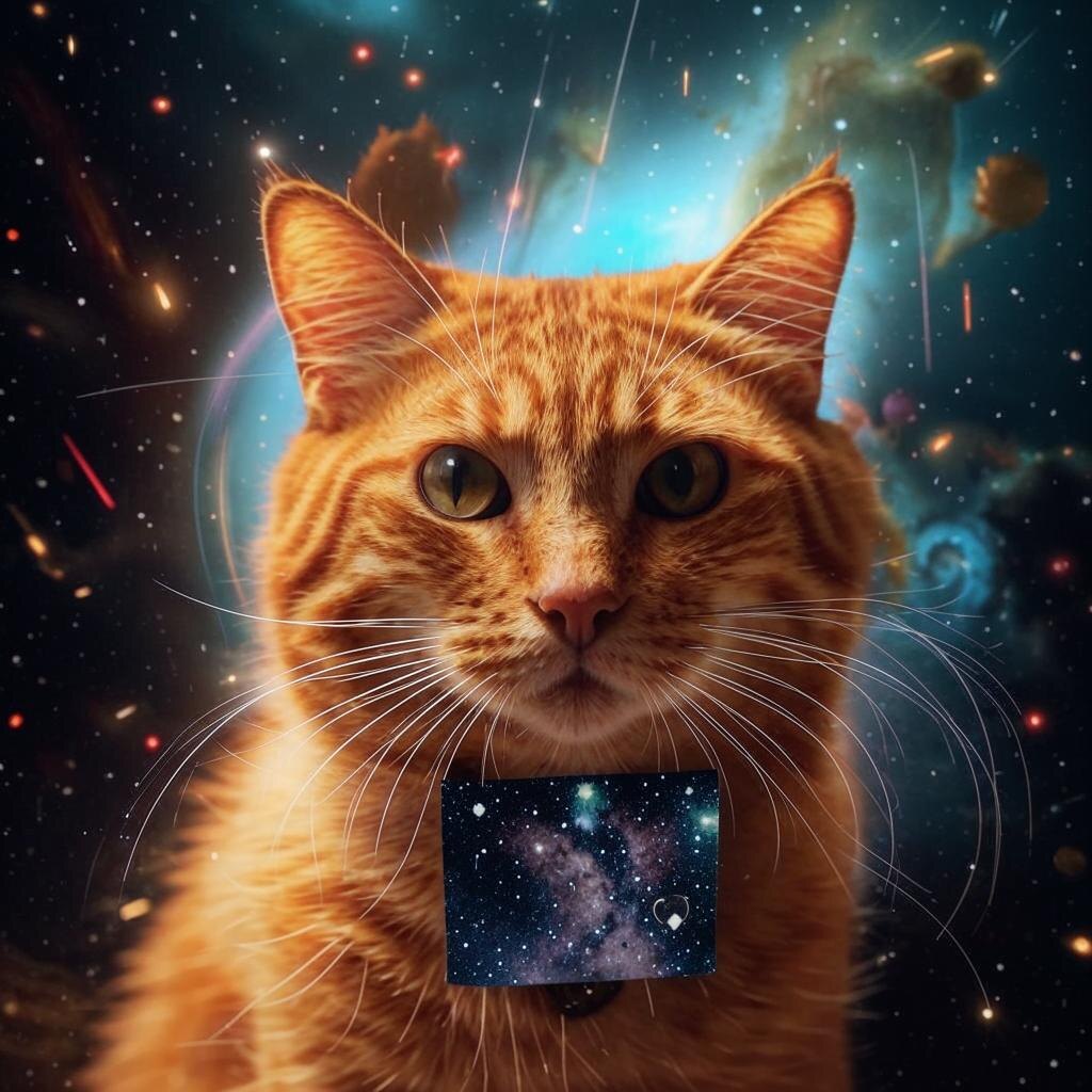 Галактика в поясе Ориона. Источник - нейросеть.