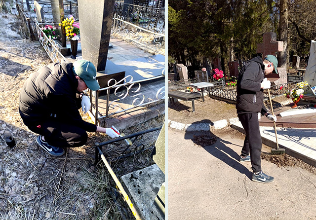 В Твери осужденные провели уборку территории одного из городских кладбищ