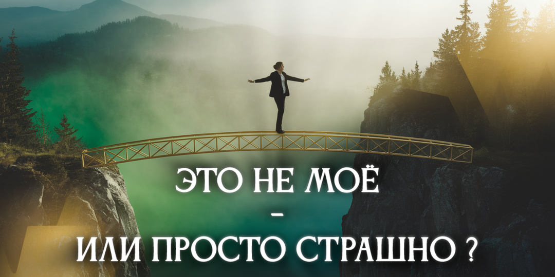 "Это не моё" — или это просто страшно?