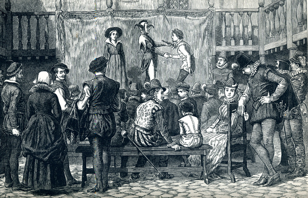    Лондонский театр во времена королевы Елизаветы.RockingStock iStock