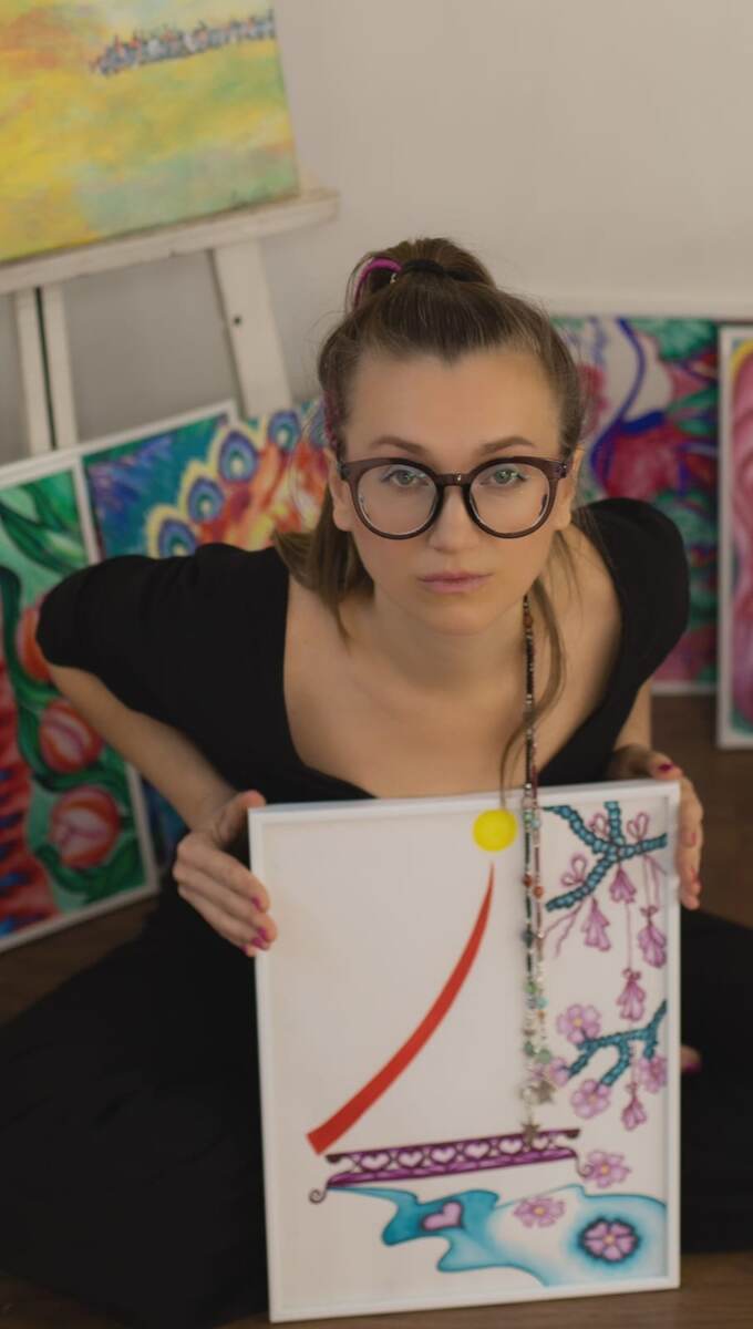 Стремительная и одновременно гармоничная картина художницы