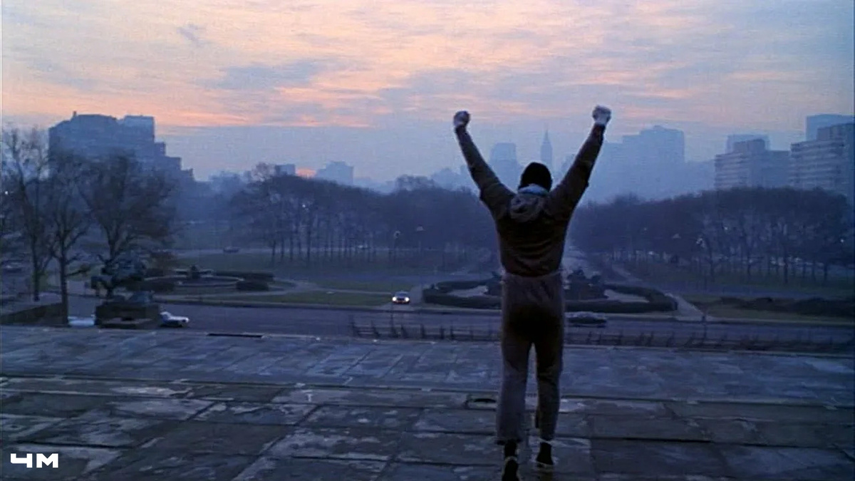 Кадр из фильма "Рокки". Именно этот фильм и саундтрек к следующим частям фильма (Survivor — Eye Of The Tigers) являются для меня сильнейшими мотиваторами пойти на очередную тренировку