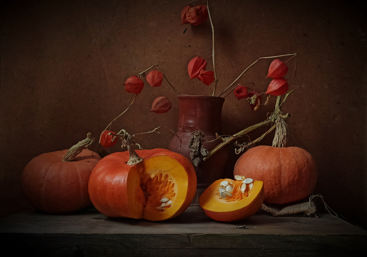 Фотонатюрморт на скорую руку "Мои тыквочки" . Автор фото: Софья Саская . 