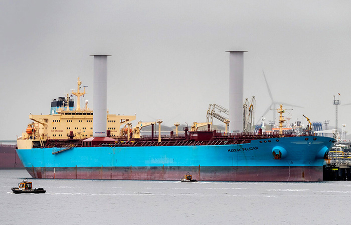 Грузовой корабль Maersk Pelican./ Фото: dzen.ru