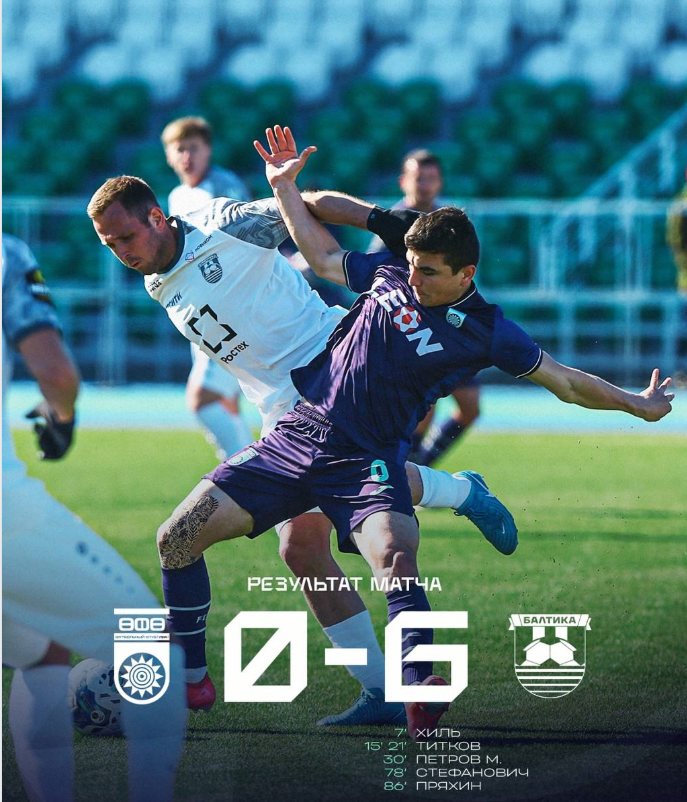 Какая боль, какая боль, Балтика - Уфа 6:0.