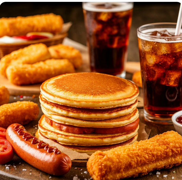 Создано нейросетью. Жирная и очень калорийная пища в большом количестве не полезна