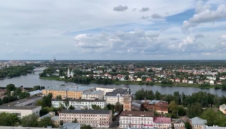     Панорама города. Кадр из видео  «Тверь. Достопримечательности Твери за один день»