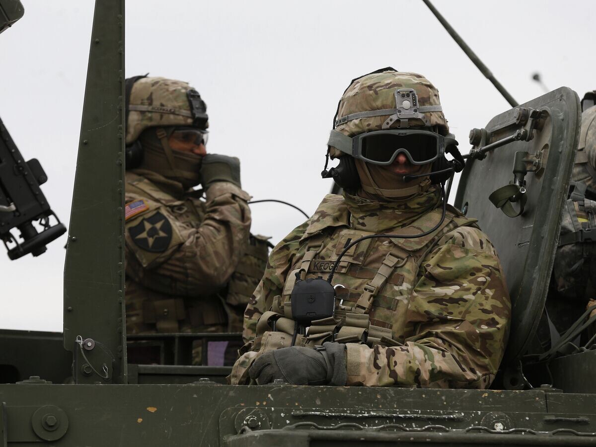    Военнослужащие армии США во время учений в Литве© AP Photo / Mindaugas Kulbis