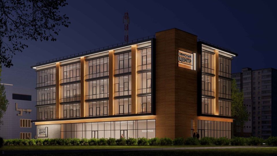    Визуализация проекта офисного центра на улице Власихинской, 160б. Источник: АКБ "Инновация"
