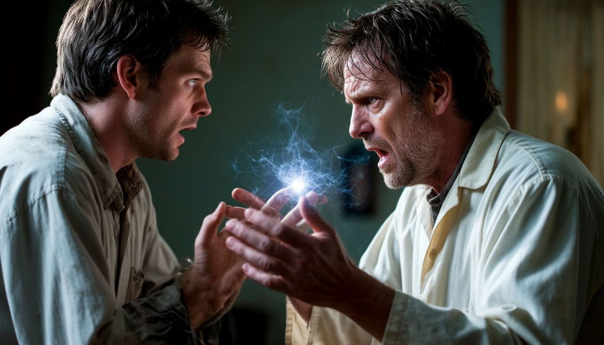 парень читает заговор